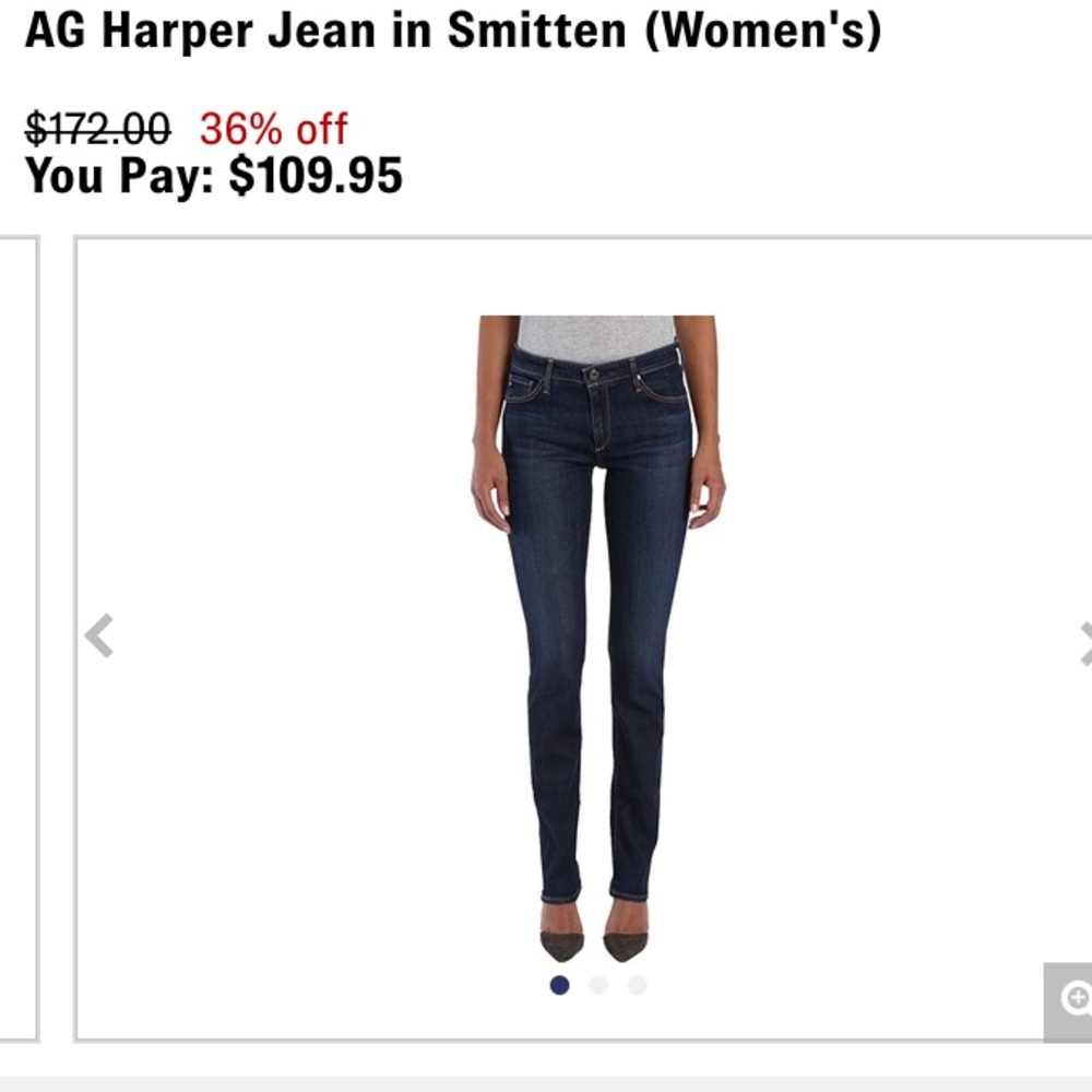 Harper Dark Skinny Jean size 30, with stretch